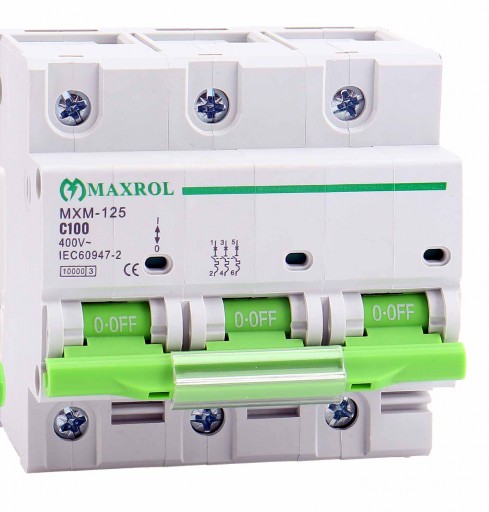 کلید مینیاتوری سه فاز 125 امپر مکسرول MAXROL